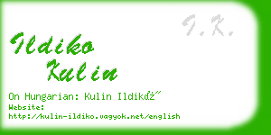 ildiko kulin business card